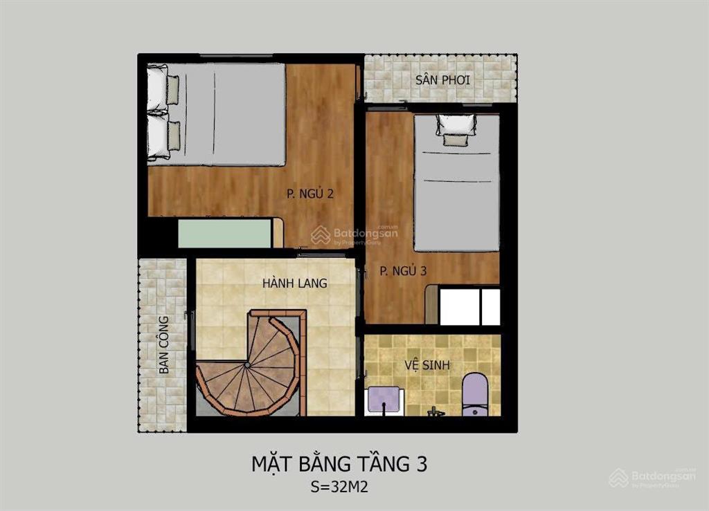 Chính chủ bán nhà nguyên căn phố khâm thiên, đống đa 24m2 x 3 tầng 2 mặt tiền 4,38 tỷ