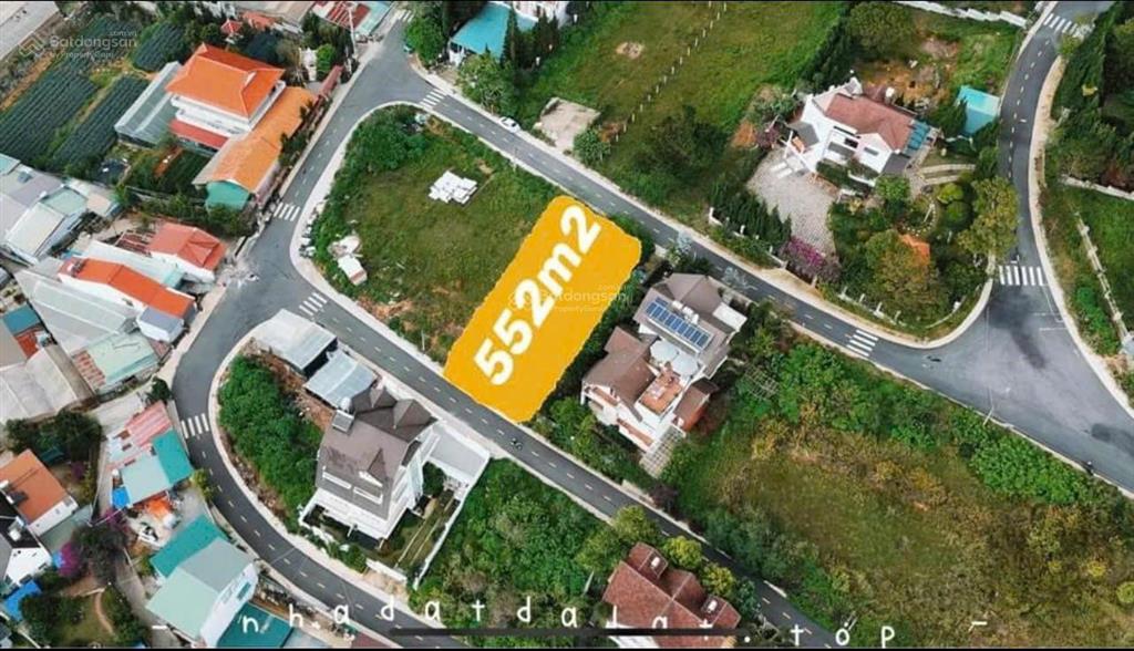 Bán đất 2 mặt tiền đồi huy hoàng, p8, đà lạt, 552m² đất xây dựng, view đẹp, gần trung tâm