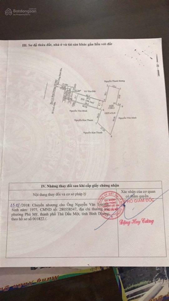 Chính chủ kẹt tiền cần bán gấp miếng đất mặt tiền đại lộ bình dương giá ngộp