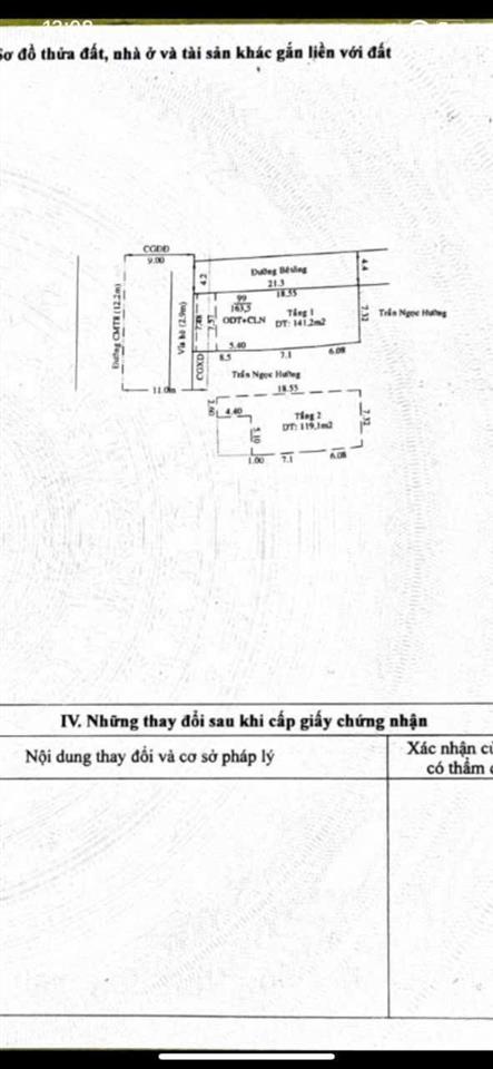 Bán nhà lô góc mặt tiền cách mạng tháng 8 gần ngã 6