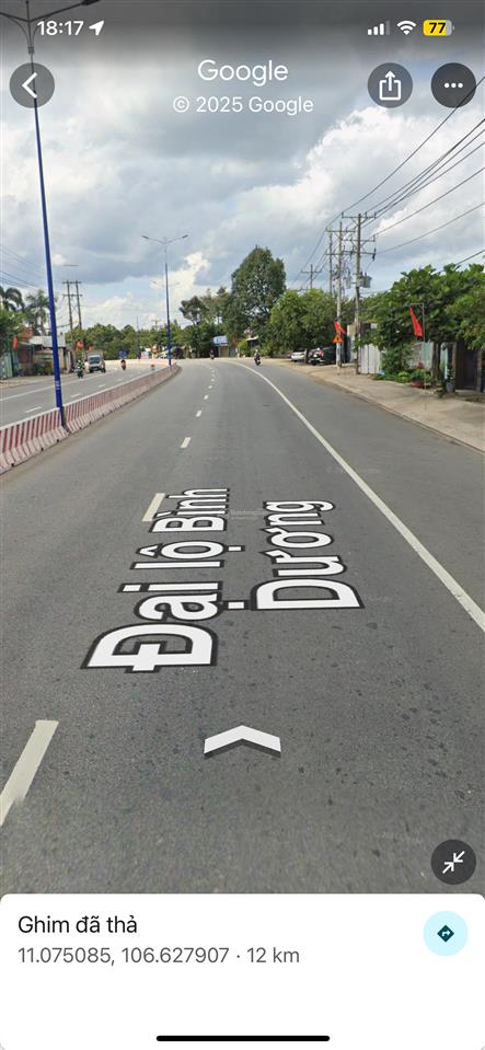 Bán đất mặt tiền đại lộ bình dương, giá rẻ như đất trong hẻm