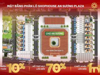 Bán shophouse 340m2, 15 tỷ tại nguyễn văn quá, tân hưng thuận, quận 12, hcm