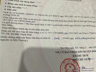 Bán đất 6,3*14m mt nhựa ngay công viên sinh thái hóc môn. xã xuân thới đông. hóc môn