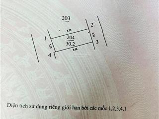 Chính chủ bán đất tặng nhà cấp 4 dt 30,2m2. ô tô lùi vào nhà