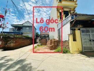 Lô góc 60m tân an thuỵ hương  phường chương mỹ