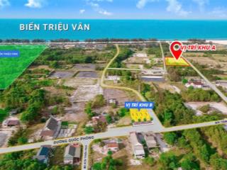 Chính chủ cần bán lô đất mặt biển hơn 115m2 ful thổ chỉ nhỉnh 700tr nằm trên trục ven biển rộng 30m