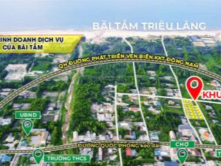 Vị trí đắc địa ngay quảng trường biển  đất nền ven biển triệu lăng nhỉnh 3tr/m2 cách biển chỉ 300m