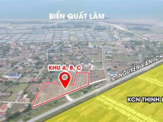 Đất nền biển quất lâm sổ sẵn, giá chỉ từ 900 triệu | đối diện kcn | gần biển