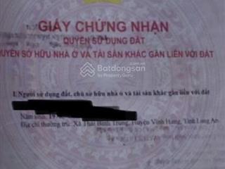 Bán đất dt 682.5m2 tại đt 831, tuyên bình, vĩnh hưng, long an, giá 4 tỷ vnd