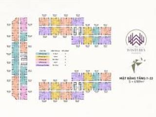 Chính chủ bán căn 3 ngủ tại the wisteria, view nội khu đẹp, tầng trung thoáng mát, giá 5,8 tỷ