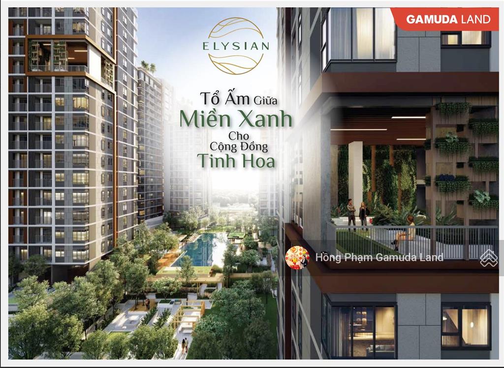 Giỏ hàng elysian 1pn+1, 1 wc 53m2  thanh toán 5% ký hđmb  view hồ bơi đẹp nhất dự án