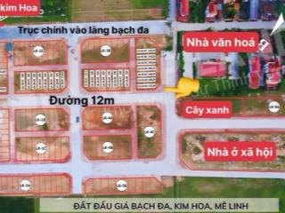Chỉ 1 lô duy nhất siêu phẩm kinh doanh mặt đường 24 mét đấu giá bạch đa kim hoa, mê linh, hà nội
