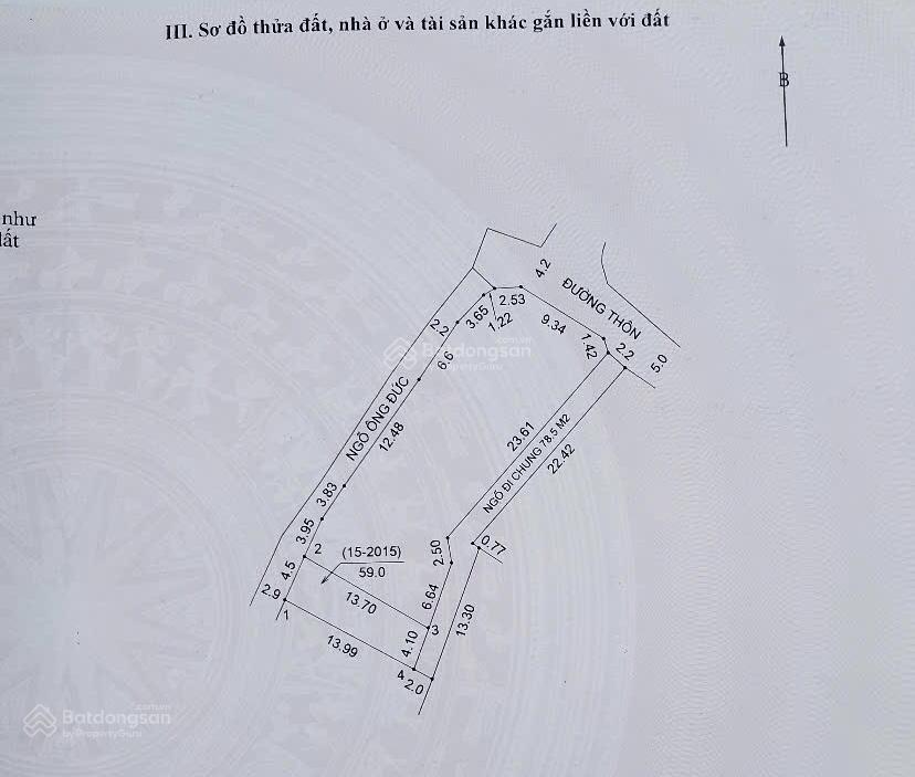 Bán đất tại hòa sơn, 3,1 tỷ, 59m2, mặt tiền 4.1m, pháp lý đầy đủ