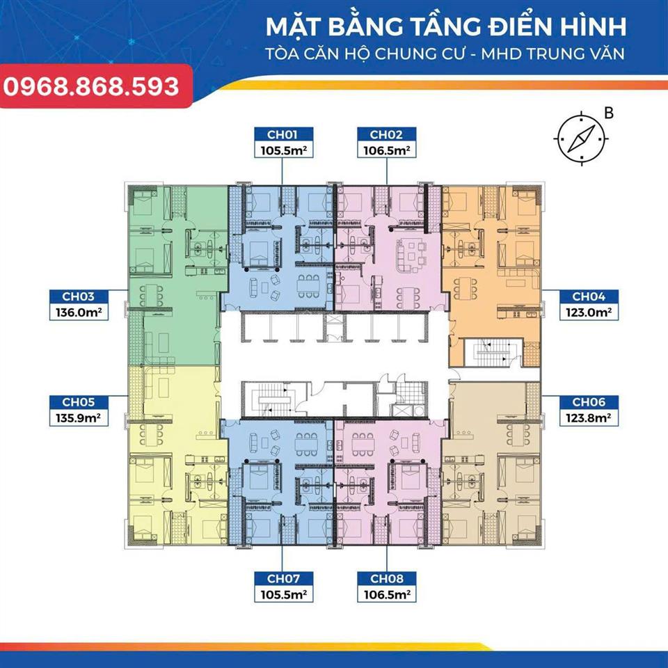 Nhận nhà ngay đón tết 2026 .mhd trung văn, căn 3pn 106m2 giá 9,2 tỷ.