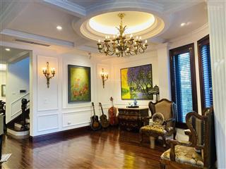 Bán biệt thự đơn lập đường 60 m kđt thành phố giao lưu, vỉa hè, ô tô dừng đỗ, kinh doanh 230m2*4t