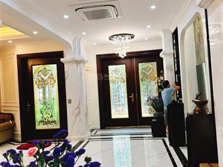 Biệt thự song lập thành phố giao lưu gần hồ, ô tô tránh, view vườn hoa, kinh doanh đỉnh 210m2* 4t.