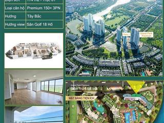 Căn hộ vip golf parkpremium 173m2 sàn giá 10,8 tỷ