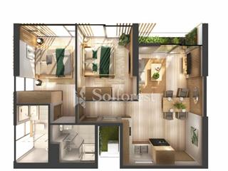 Căn góc 2pn2wc solforest diện tích 67m2 giá 4,1 tỷ cam kết giá tốt