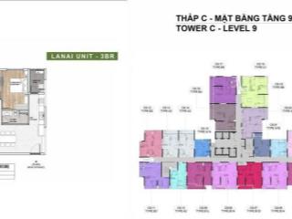 Chính chủ bán căn 3pn 2wc diện tích 115,46m2 giá 7 tỷ 620 (tặng ô xe định danh) ban công lanai