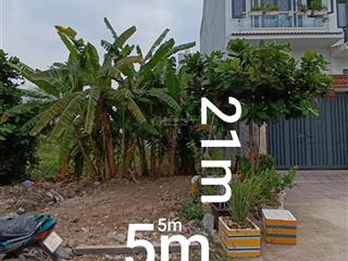Hot, siêu phẩm, kẹt tiền bán rất gấp lô đất gần đường lê bôi [p7, q8] dt105m2 (5 x21m) chỉ 5.5 tỷ