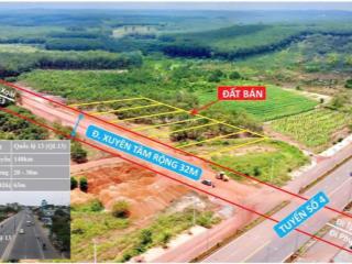 Ngang 28 khủng mt xuyên tâm.ngay góc giao tuyến 4 vs xuyên tâm. hơn 1024m2 thổ cư sẵn giá 1tr1/m2