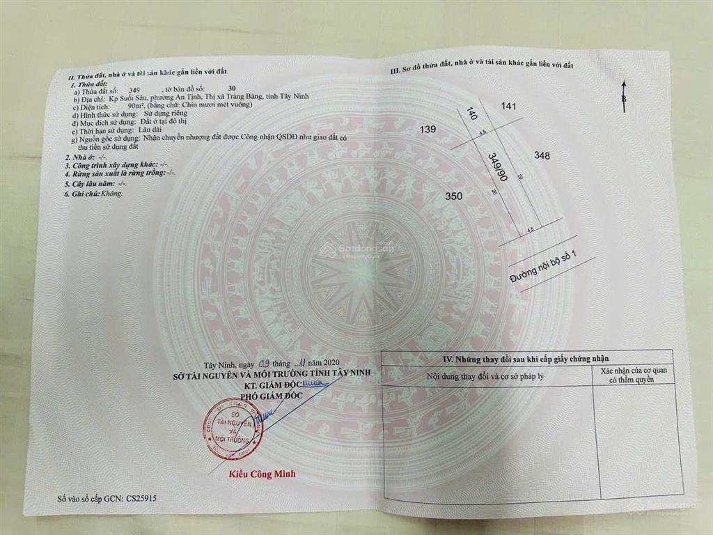 Bán nhà đất trung tâm xã trảng bàng, tây ninh