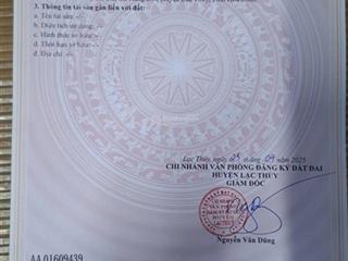 Bán đất tại ba hàng đồi, lạc thủy, hòa bình, 470 triệu, 64 m2 chỉ với bán gấp