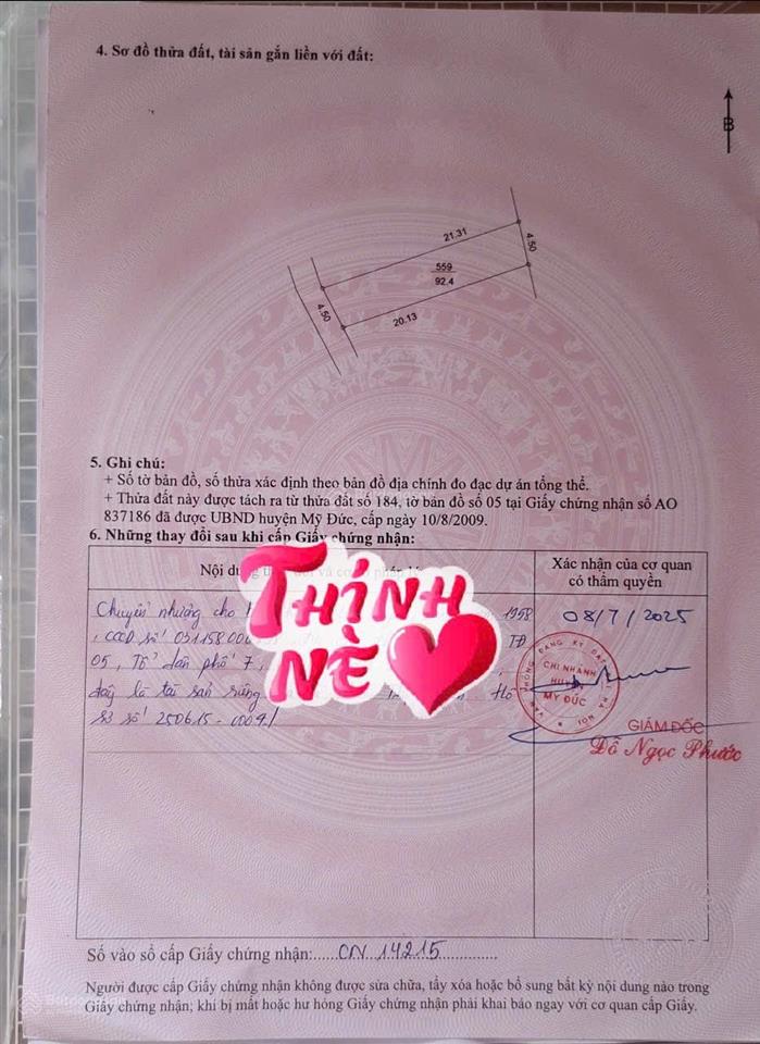 Hàng hiếm, 1,4 tỷ, 92m đất trung tâm xã đồng tâm, mỹ đức, hà nội. ô tô thông các ngả