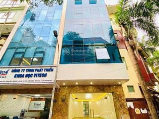 Bán nhà trung kính, vỉa hè, 2 thoáng, ô tô tránh, thông sàn 7 tầng, thang máy, 105m2, thuê 1 tỷ/năm