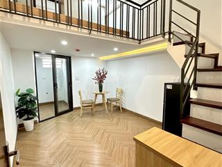 Cho thuê 1 ngủ 1 gác xép mới toanh  có ban công  ngõ 85 xuân thủy  full nội thất  xây mới toanh