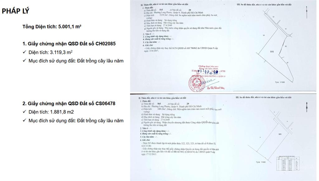 Bán đất tại kdc long thuận, 16,5 triệu / m2, 5001.1 m2, quận 9, hcm