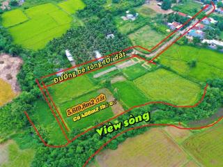 Đất view sông, bám đường ô tô tận nơi, có thổ thuộc kkt vân phong, giá đầu tư 2tr/m2