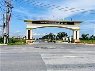 Chủ ngộp gửi bán đất tại trung tâm hành chính thủ thừa, 1,25 tỷ, 100m2, mặt tiền rộng