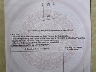 78,5m2 ngọc chi  vĩnh ngọc  lô góc  3 mặt thoáng phun thổ cư