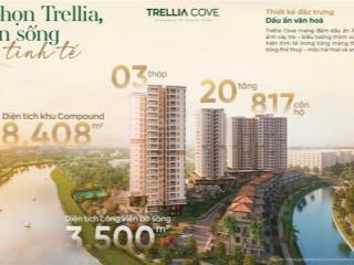 Em bán trellia cove tầng đẹp giá chỉ 5.3 tỷ căn 78m2 thanh toán 10% ký hđmb. chiết khấu lên đến 14%