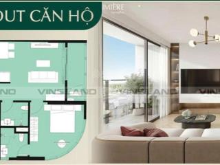Độc quyền căn 2pn kính cong tại lumière springbay, hướng đông nam, view hồ tạo sóng  0981 721 ***