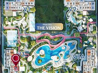 Căn góc 2pn 2vs của the vision  masteri era landmark  view bể bơi & công viên   0981 721 ***