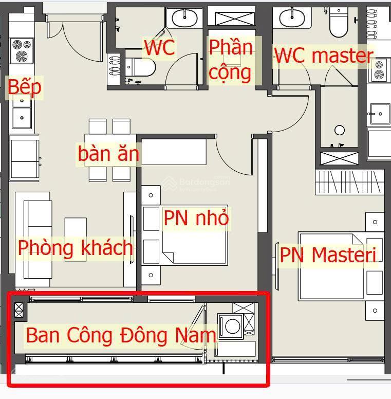 Căn 3pn 2vs hướng đông nam lumière orient pearl   view quảng trường thác nước