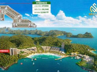 Căn studio tầng trung view công viên hàng độc quyền toà xanh 1 cát bà, 2 tỷ