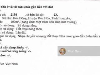 Lô góc 2 mặt tiền, nở hậu 109m2 kdc làng sen shr chỉ 2,75 tỷ