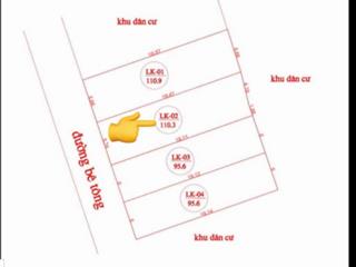Chỉ 2 tỷ sở hữu ngay lô đất trung tâm xã mỹ xuyên, mỹ đức, hà nội 110m² full thổ cư