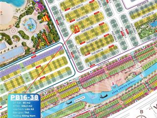 Bán nhà pb16 chỉ 13,669 tỷ, 85m2 bao đẹp cạnh 34 tòa cc thương mại, công viên nước và grand world
