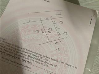 Diện tích siêu nhỏ 43.8m2 gần cầu thượng cát