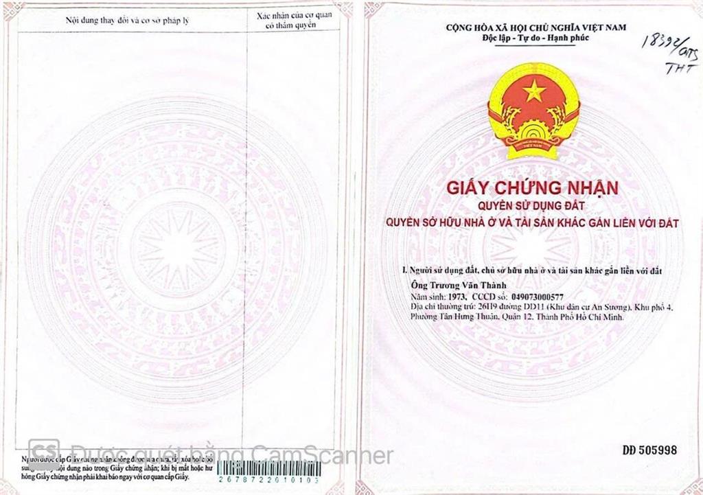Bán nhà số 28 đường dd 11 khu biệt thự an sương, phường đông hưng thuận, hcm