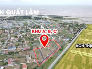 Đất gần khu công nghiệp vsip, đi làm chỉ mất 5 phút, cách biển 500m