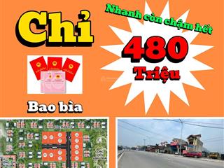 Đất trục tỉnh lộ 352 giá chỉ 480 triệu. bđcc. không nhanh thì hết