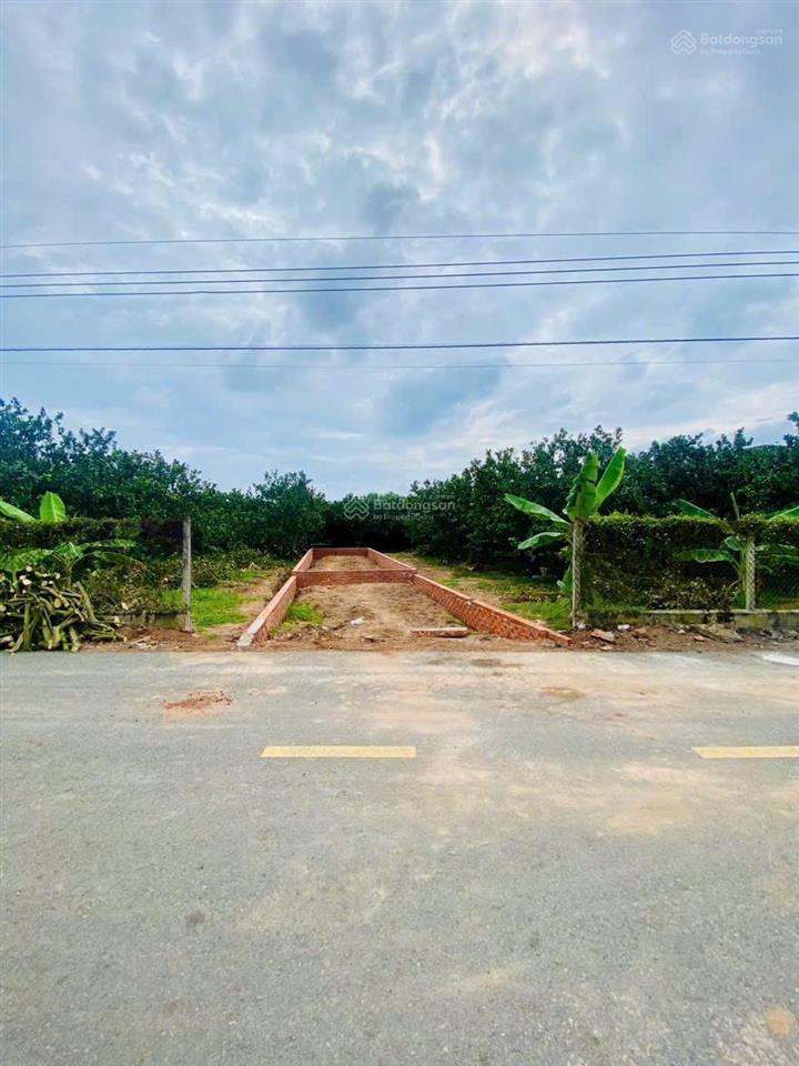 Bán đất sỗ sẵn, tổng 253m2 có 100m2 tc. mặt tiền đường nhựa thông. gần trường hoc và chợ...