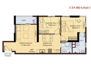 Bán căn hộ đức khải, block a1, 2pn  2wc, 75m2 căn góc, view sông, giá 2,87 tỷ.