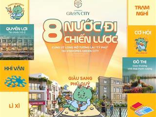 Bán shophouse 75m2 tại vinhomes green city, tây bắc hồ chí minh booking 1 lời 2