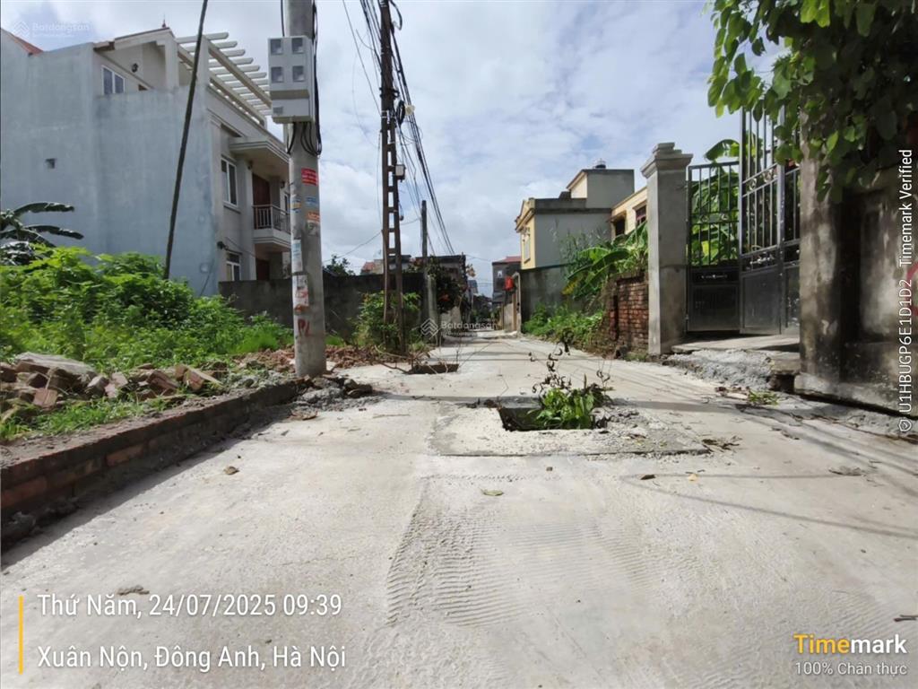 F0 bán lô đất đẹp trục chính lương quy, đông anh. dt 54.5m2 vị trí tiềm năng pháp lý chuẩn